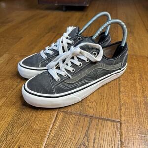 Vans Eco Theory Ultra Cush Womens 7.5 Mens 6 Canvas Black Green Palm Hemp Skate
